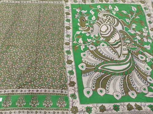 KALAMKARI PRINTED COTTON SAREE